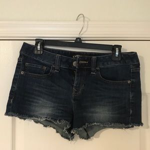 Dark Denim Wash Shorts